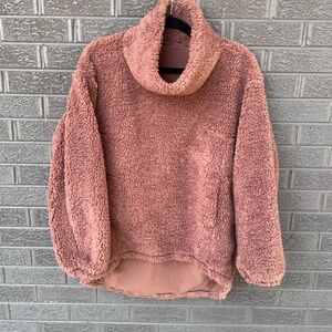 lululemon Warmth Rose Cowl Neck Pullover Sz 6.